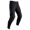 Leatt Moto 4.5 Enduro X-Flow Pants in Black, front view showing the waist, thigh, and knee panels