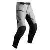 Leatt Moto 4.5 Enduro X-Flow Pants in Steel Grey, front view showing the waist, thigh, and knee panels