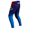 Leatt Moto 5.5 IKS Pants in Fade Blue, rear view showing the seat, knee, and lower-leg panels