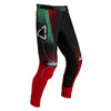 Leatt Moto 5.5 IKS Pants in Fade Red, front view showing the waist, thigh, and knee panels