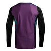Leatt Moto 5.5 UltraWeld Jersey in AI Purple, rear view showing the back and sleeve graphics