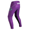 Leatt Moto 5.5 IKS Pants in AI Purple, rear view showing the seat, knee, and lower-leg panels