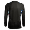 Leatt Moto 4.5 Lite Jersey Women's in AI Black, rear view showing the back and sleeve graphics