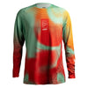 Leatt Moto 4.5 Lite Jersey Women's in Teal Green, front view showing the chest and sleeve graphics