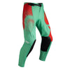 Leatt Moto 4.5 Pants Women's in Teal Green, front view showing the waist, thigh, and knee panels