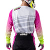 Leatt V26 Moto 3.5 jersey, Retro Pink, SKU 5026020580 — back view showing breathable panel layout. | SKU: 5026020562 | Available at BTO Sports