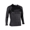Leatt V26 Moto 4.5 Youth Jersey SKU 5026000940, Stealth Black/Grey, front product view; ventilated 3D Stretch Mesh long-sleeve MX top. | SKU: 5026000920 | Available at BTO Sports