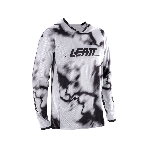 Image showing Leatt, V26 Moto 4.5 Lite Jersey in White, Colors: Orange, Pixel Blue, Purple, Red, Stealth Black/Grey, Teal, White, Sizes: 2-3, SKU: 5026000422