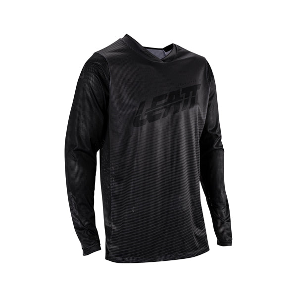 Image showing Leatt, V26 Moto 4.5 X-Flow Jersey in Black, Colors: Black, Pixel Blue, Red, Sizes: 2-3, SKU: 5026000524