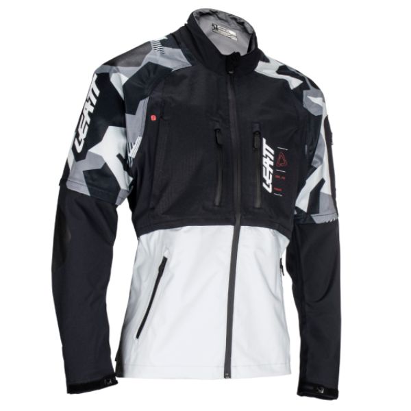 Detailed product image of Leatt, Moto 4.5 HydraDri Jacket in Forge Grey, Colors: Black, Cactus, Forge Grey, Sizes: 2-5, SKU: 5023030250