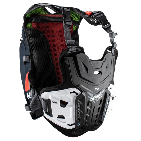 Studio product image of Leatt, Moto 4.5 Hydra Chest Protector in Black/Red, SKU: 7023051500
