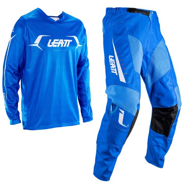 Image showing Leatt, V26 Moto 3.5 Ride Jersey, Pant Combo in Blue, Colors: Blue, Brown, Orange, Red, Retro Pink, Stealth, Storm Teal, Sizes: 28-544, SKU: 5026000680