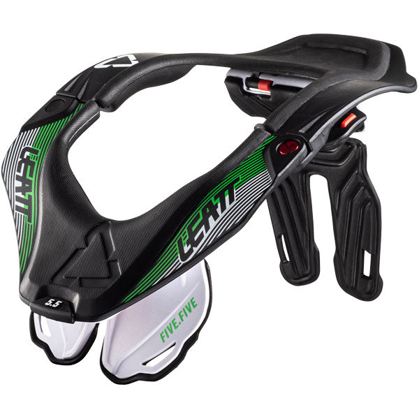 Product photo showing Leatt, 5.5 Neck Brace (Sale) in Black, Sizes: L/XL, S/M, SKU: 1022111711