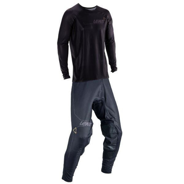 Professional studio photo of Leatt - V26 Moto 5.5 UltraWeld Jersey, Pant Combo; showing fabric texture, panel layout, and graphics; SKU 1755545255