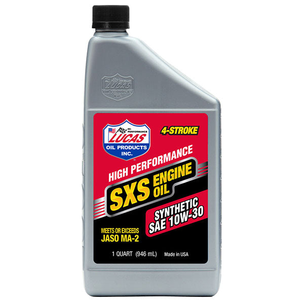 Lucas Oil SXS Synthetic 10W30 4Stroke Engine Oil