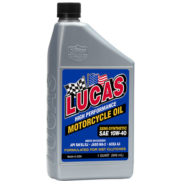 Lucas Oil - High Performance Semi-Synthetic 10W-40 4-Stroke Engine Oil
