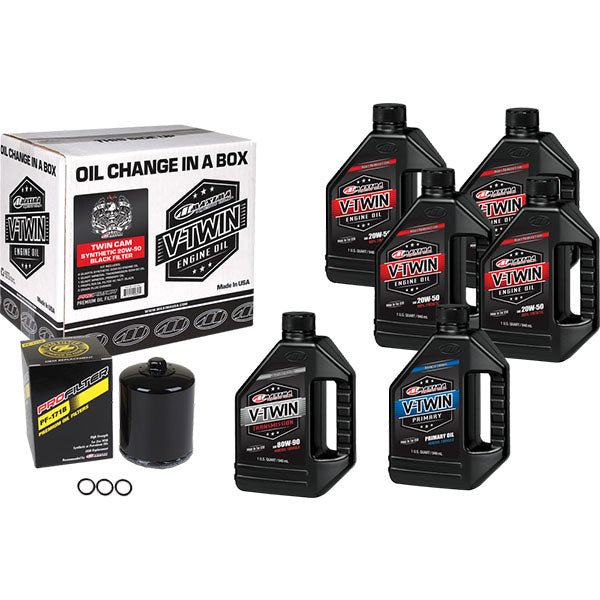Maxima - Twin Cam V-Twin Synthetic 20W-50 Oil Change Kit