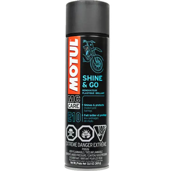 E10 Shine Go SPRAY LUCIDANTE PROTETTIVO RAVVIVA CARENE MOTO SCOOTER QUAD E10 Shine Go SPRAY LUCIDANTE PROTETTIVO RAVVIVA CARENE MOTO SCOOTER QUAD
