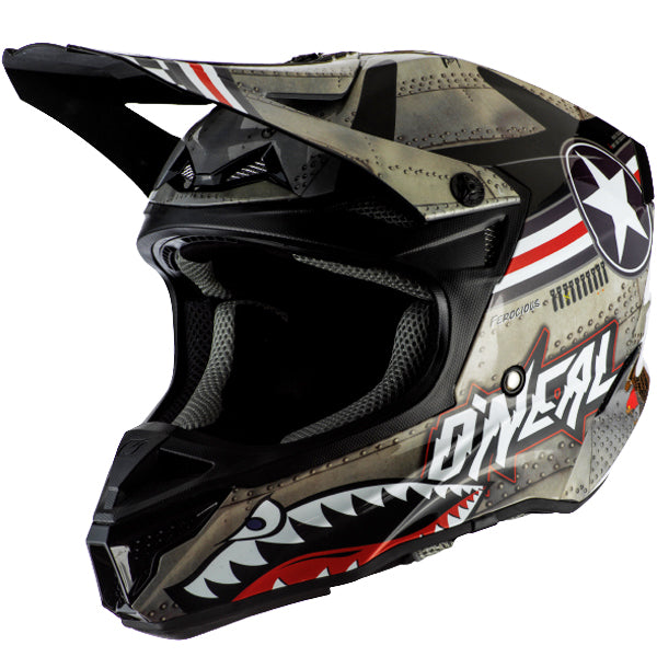 Studio photo showcasing O'Neal, 5 Series Wingman Helmet, SKU 0628-703, color options Grey/Black, sizes XS–2X