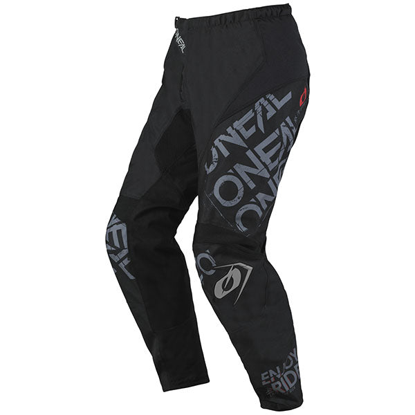 Clean studio photo on a white background of O'Neal, Element Static V.25 Pant, Pants, SKU E024-2132, color options Black/Neon, Black/Grey, sizes 28–42