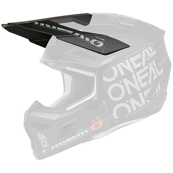 High-resolution studio image of O'Neal, 3 Series Static V.25 Visor, Helmet Visor, SKU 0625-470, color options Black/Grey