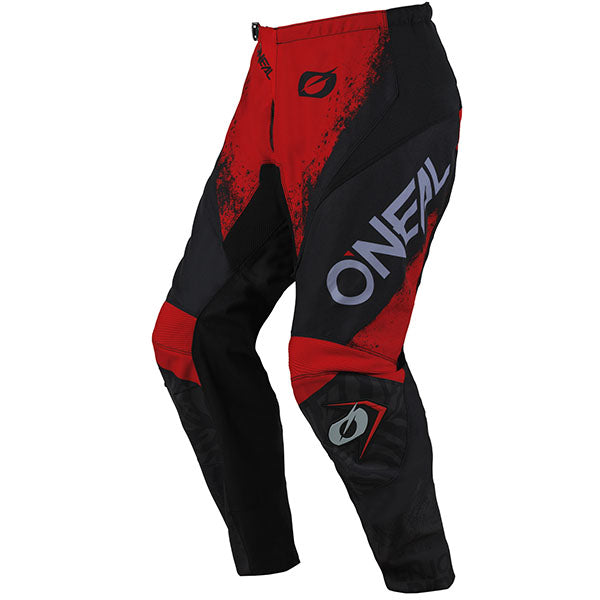 High-resolution studio image of O'Neal, Element Shocker V.25 Pant, Pants, SKU E024-1130, color options Black/Red, Black/Orange, sizes 28–42