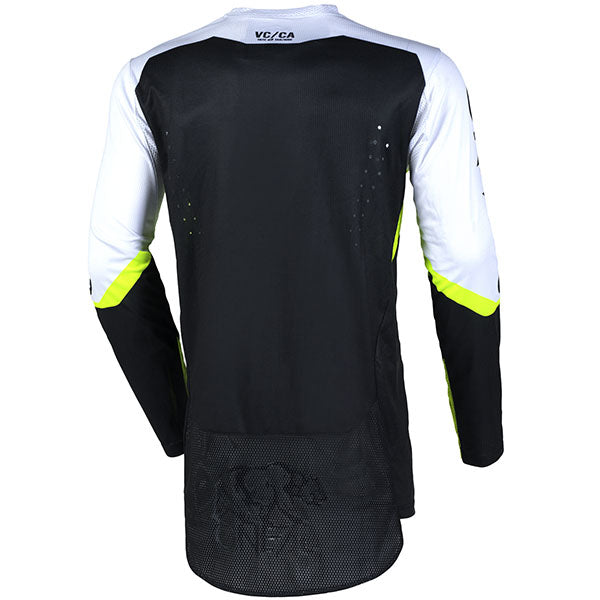 Clean studio photo on a white background of O'Neal, Hardwear Flow V.25 Jersey, SKU H006-153, color options Black/White, sizes XL–2X