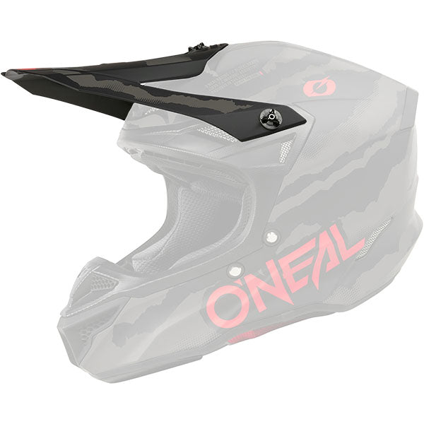 Studio image highlighting O'Neal, 5 Series Wild V.25 Visor, Helmet Visor, SKU 0628-190, color options Black/Grey