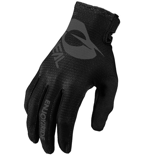 Studio photo showcasing O'Neal, Matrix Stacked Glove, Offroad Gloves, SKU 0391-318, color options Black, Neon Yellow, Red, sizes XL–2X
