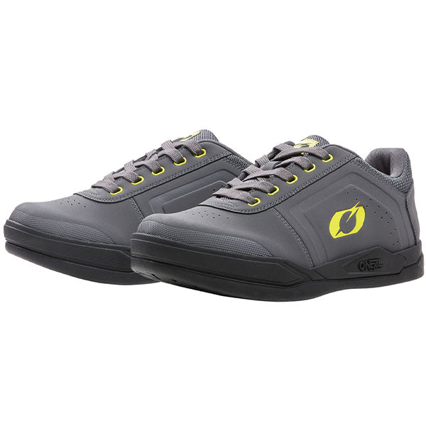 Product photo of O'Neal, Pinned SPD Shoe (MTB) Mountain Bike, Shoes, SKU 321-307, color options Grey/Neon, sizes 7–13