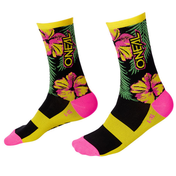 Studio image on a white background of O'Neal, Performance Sock Island (MTB) Mountain Bike, Socks, SKU 0358-012, color options Island, sizes 7-9, 10-13