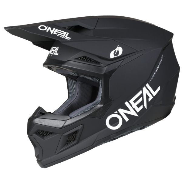Studio image on a white background of O'Neal, 3 Series Classic Helmet, SKU 0625-311, color options Black/White, sizes XS–2X