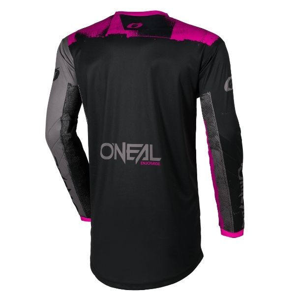 High-resolution studio image of O'Neal, Element Roller Jersey (Womens), SKU E007-713, color options Black/Pink, sizes XL–2X