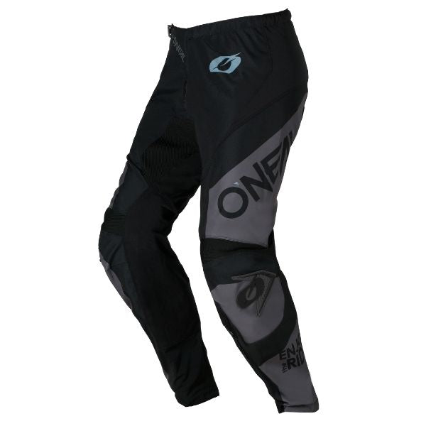 High-resolution studio image of O'Neal, Element Racewear Pant, Pants, SKU E027-0128, color options Black/Grey, Black/Red, Black/Olive, sizes 28–52