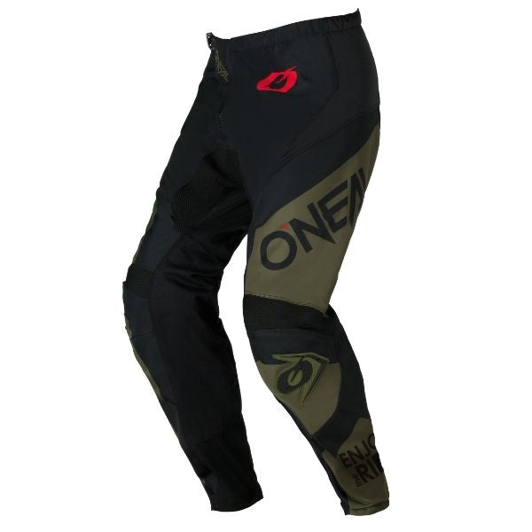 Studio image on a white background of O'Neal, Element Racewear Pant, Pants, SKU E027-0136, color options Black/Grey, Black/Red, Black/Olive, sizes 28–52