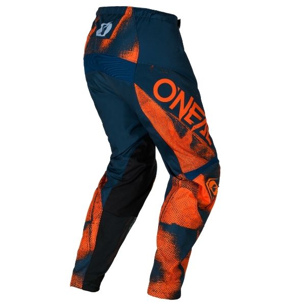 Catalog studio image of O'Neal, Element Roller Pant (Youth), Pants, SKU E027-2422, color options Blue/Orange, sizes Y-20, Y-22, Y-24, Y-26, Y-28