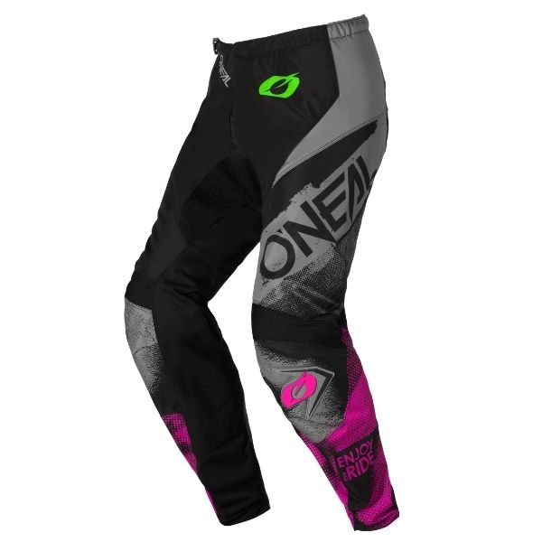 Studio image highlighting O'Neal, Element Roller Pant (Womens), Pants, SKU E027-7127, color options Black/Pink, sizes 26–38