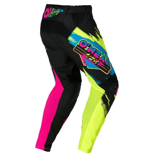 Detailed studio photograph of O'Neal, Mayhem Reseda Pant, Pants, SKU M027-2130, color options Black/Neon, sizes 28–42
