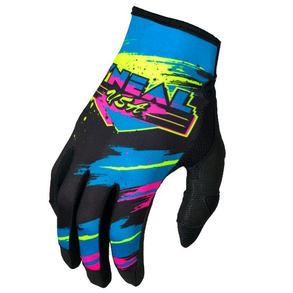 Studio photo showcasing O'Neal, Mayhem Reseda Gloves, Offroad Gloves, SKU M031-168, color options Black/Neon, sizes XL–2X