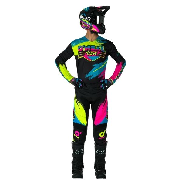 High-resolution studio image of O'Neal, Mayhem Reseda Jersey, Pant Combo, Gear Combo