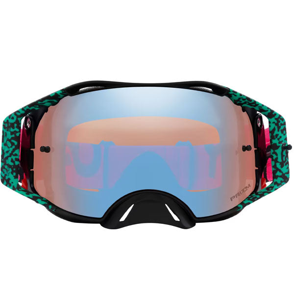 Oakley Airbrake MX Bengal Goggle - strap detail with silicone gripper pattern SKU OO7046-F8