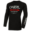 Studio photo showcasing O'Neal, Element Squadron Cotton Jersey, SKU E03S-102, color options Black/White, sizes XL–2X