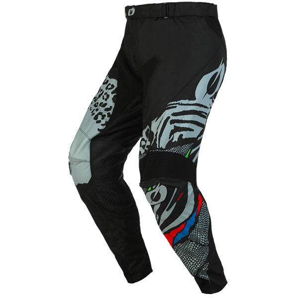 High-resolution studio image of O'Neal, Mayhem Wild V.23 Pants, SKU M022-728, color options Black/Grey, Black/White, sizes 28–42