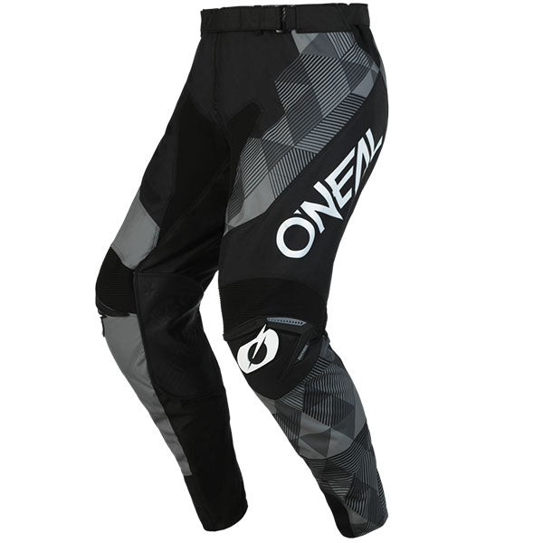 Studio image highlighting O'Neal, Mayhem Covert V.23 Pants, SKU M022-540, color options White, Red, Black/Grey, Green, sizes 28–42