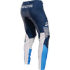 Shot Race Gear Contact Indy pants, blue—pre-curved fit, vented liner; men’s 28–40 (rear view).