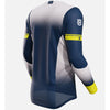 Shot Race Gear Aerolite Husqvarna LE jersey, blue—sport collar, drop-tail; men’s S–3XL (back).