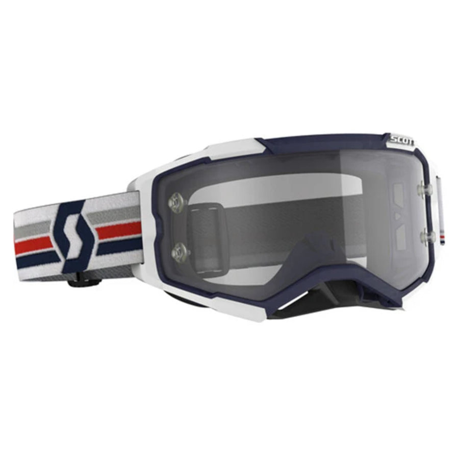 Product image of Scott Fury Goggles w Clear Lens 2 motocross goggles showing frame design, lens style, and colorway