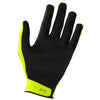 Back/side view, Raw Gloves yellow—adjustable wrist closure; abrasion-resistant thumb. Sizes S–3XL. SKU A08-13D1-D08-13.