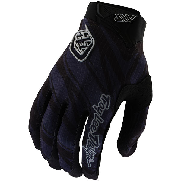 Product image of Troy Lee Designs BTO Sports 0074 TLD B25D1 AIR GLOVE GHOSTWING BLK 01 motocross gloves showing fit, construction, and colorway | Available at BTO Sports