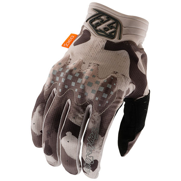 Product image of Troy Lee Designs BTO Sports 0088 TLD B25D1 GAMBIT GLOVE BLOTTED TAUPE 01 motocross gloves showing fit, construction, and colorway | Available at BTO Sports